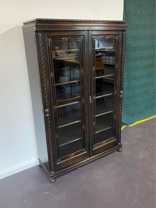 Antique Book Shelf Display Cabinet