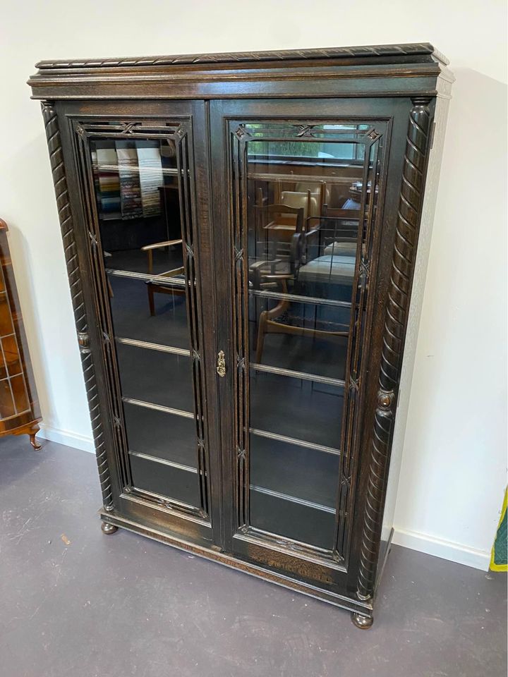 Antique Book Shelf Display Cabinet