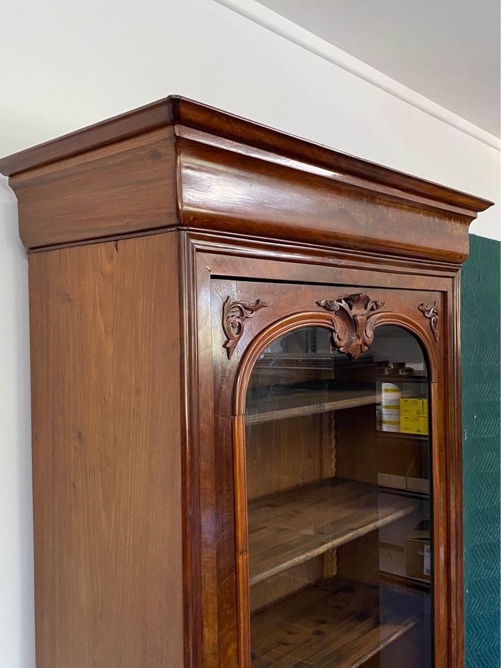 Antique French Bookcase / Display Cabinet