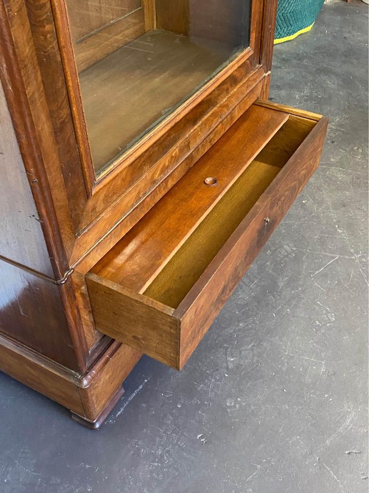 Antique French Bookcase / Display Cabinet