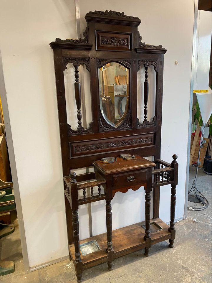 Antique Hall Stand Kauri Pine