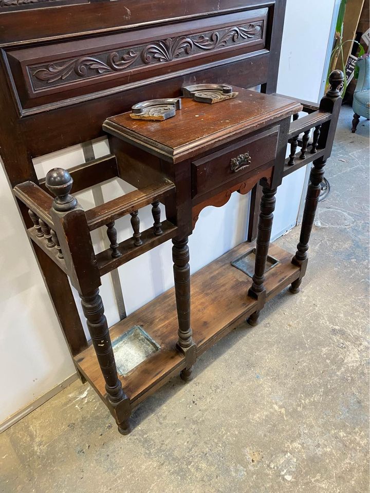 Antique Hall Stand Kauri Pine